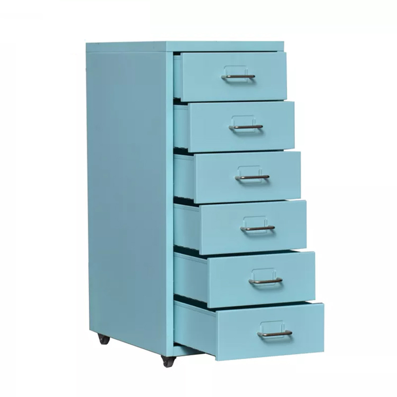 D-D6 6 Drawer Vertical Mobile File Cabinet