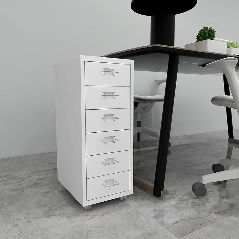 D-D6 6 Drawer Vertical Mobile File Cabinet