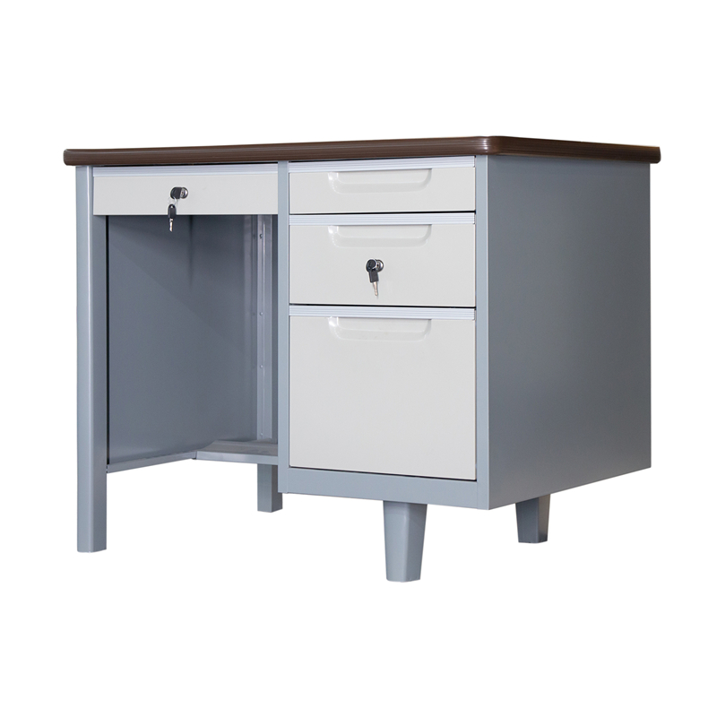 Steel Office Desk With Drawers