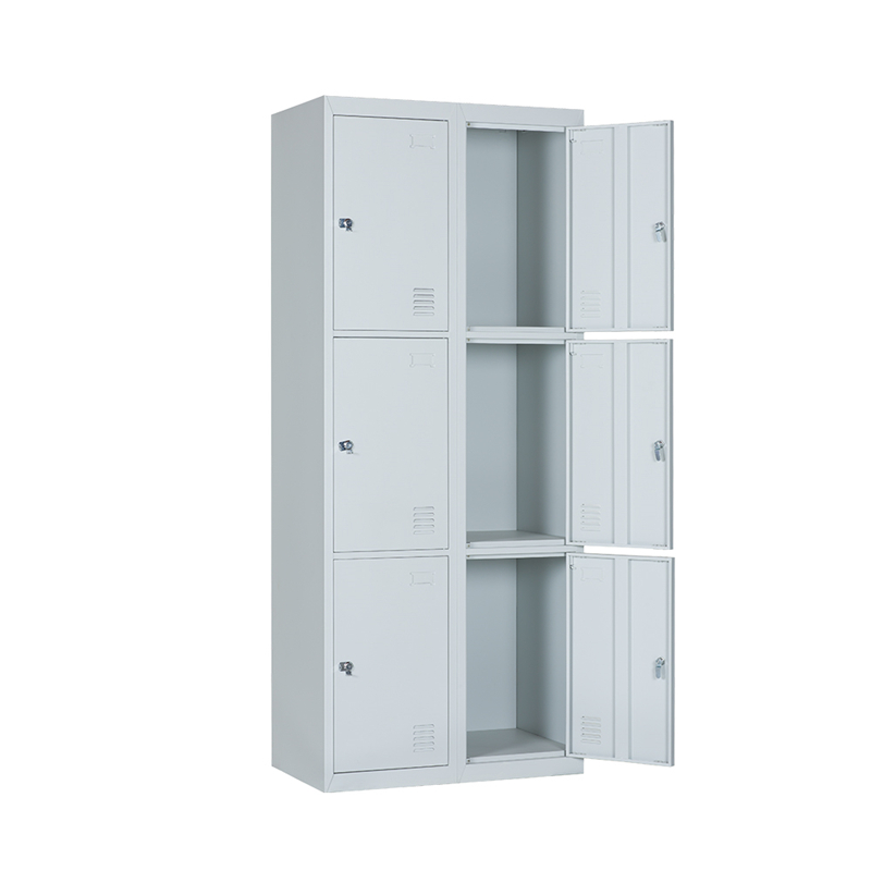 Triple Tiers 6 Doors Metal Locker