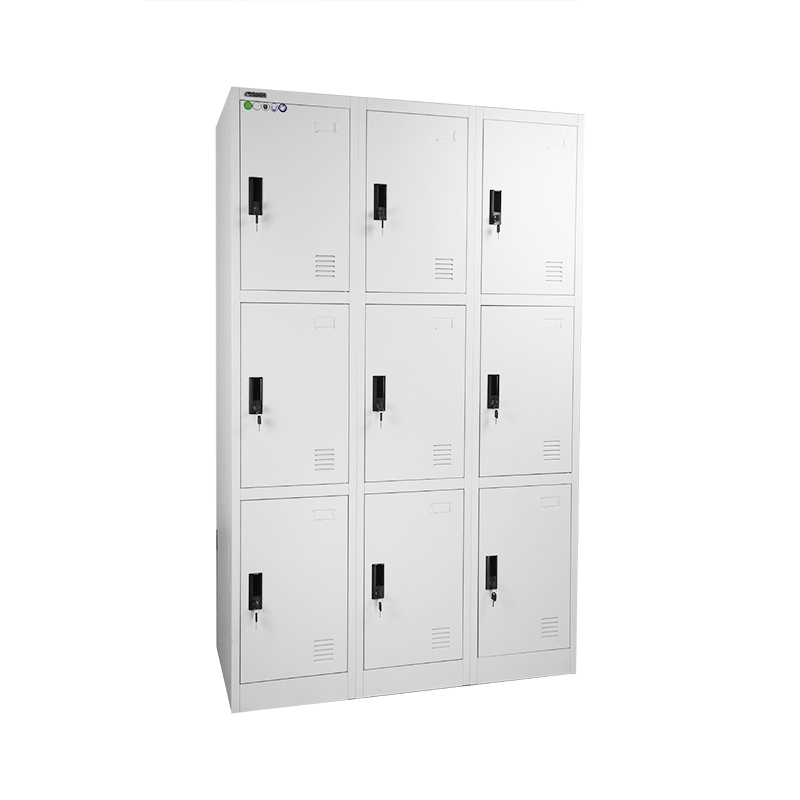 Triple Tiers 9 Doors Metal Locker