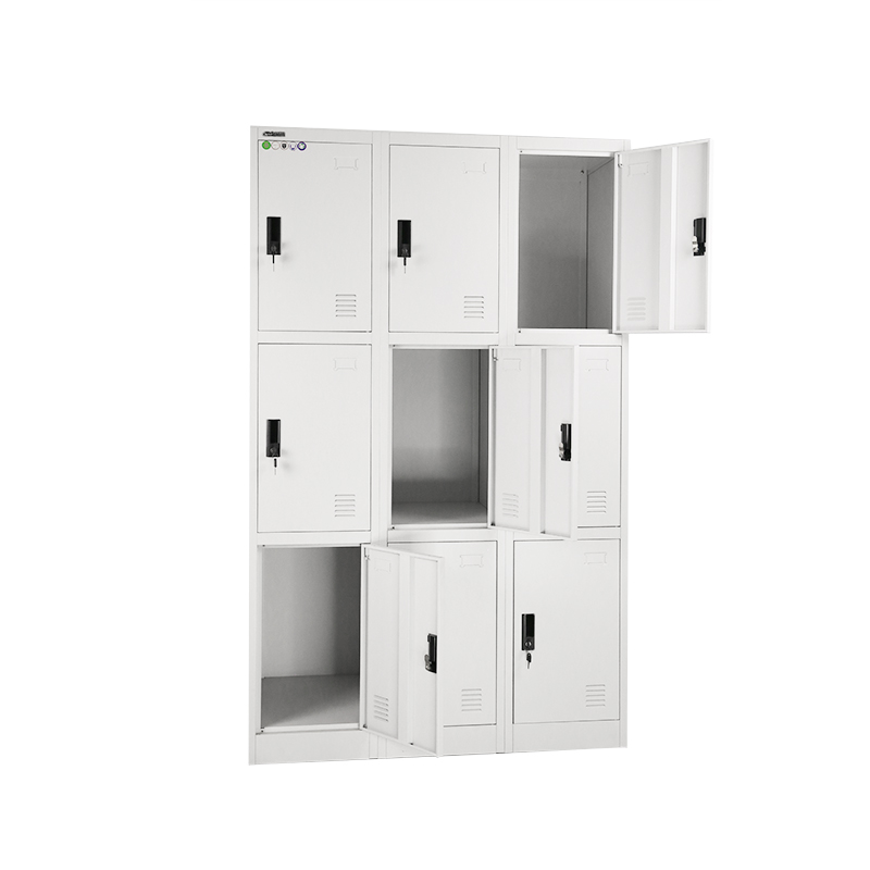 Triple Tiers 9 Doors Metal Locker