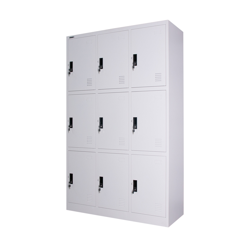 Triple Tiers 9 Doors Metal Locker