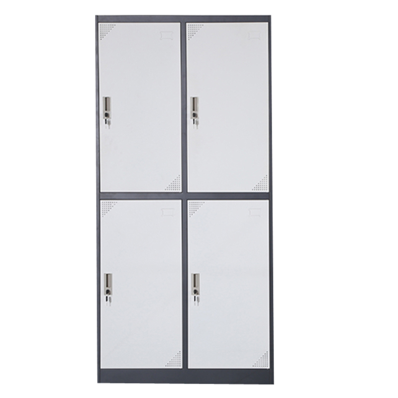 Two Tiers 4 Doors Metal Locker