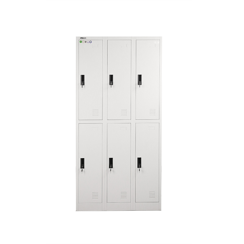 Two Tiers 6 Doors Metal Locker