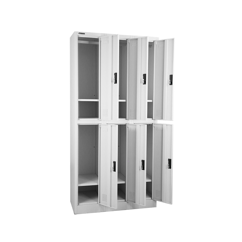 Two Tiers 6 Doors Metal Locker