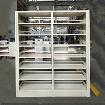 Steel Double Sided Library Bookshelf