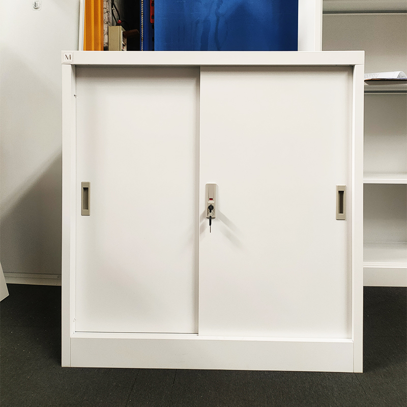 Low Sliding Door Steel Cabinet