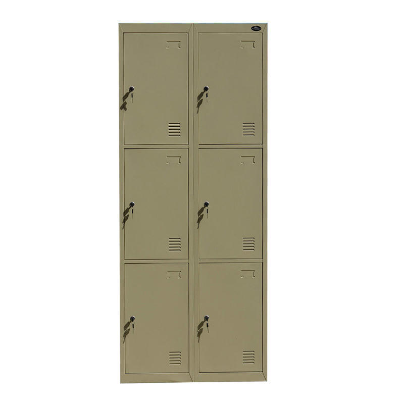 Triple Tiers 6 Doors Metal Locker